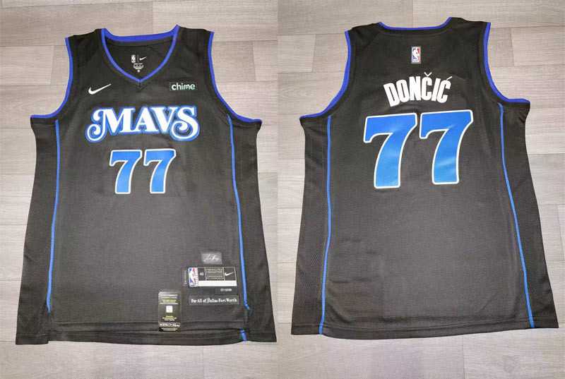Mavericks 77 Luka Doncic Black Nike 2023-24 City Edition Swingman Jersey,We sell and wholesale Mavericks 77 Luka Doncic Black Nike 2023-24 City Edition Swingman Jersey on line form chian!